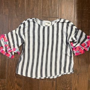 Savanna Jane fringe sleeves top